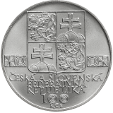 Pamětní stříbrná mince 100 Kčs Sté výročí založení Muzeální slovenské společnosti 1993