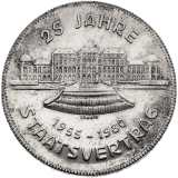 Stříbrná mince 500 Schilling 1980- 25 Jahre Staatsvertrag