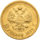 Zlatá mince 10 Rubl 1899