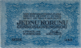 Československá státovka 1 koruna 1919