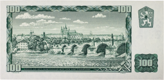 100 Kč 1961 - kolek 1993
