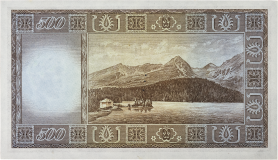 500 korun bez data (1945) - perforovaná -