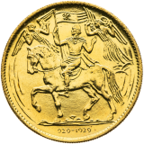 Odražek 3 dukátu Millenium sv. Václava 1929/1973
