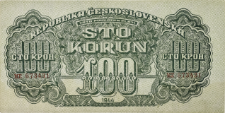 100 korun 1944 - neperforovaná -