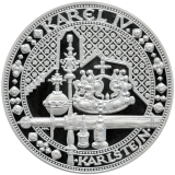 Stříbrná pamětní medaile 1 kg - Karel IV. Karlštejn Proof-like.