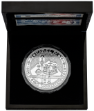 Stříbrná pamětní medaile 1 kg - Karel IV. Karlštejn Proof-like.