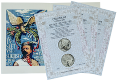 Sada medailí - 100. Výročí narození Miroslava Tyrše 1932/2020, certifikace NGC MS 69.