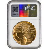 Mosazná medaile - 100. Výročí narození Miroslava Tyrše 1932/2020, certifikace NGC MS 69.