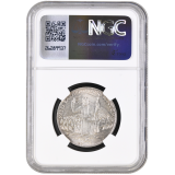 Stříbrná medaile - 1000. výročí zavraždění sv. Václava 1929, certifikace NGC MS 64.