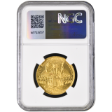 Zlatá medaile - 1000. výročí zavraždění sv. Václava 1929, certifikace NGC MS 65.