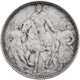 Stříbrná mince 1 koruna 1896 KB - příchod Maďarů