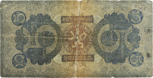Československá státovka 5 korun 1921