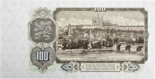 Československá bankovka 100 Kčs 1953