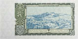 Československá bankovka 50 Kčs 1953