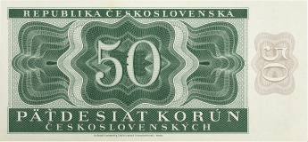 Československá bankovka 50 korun 1950 - perforovaná -