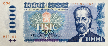 Bankovka 1000 korun 1985