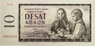 Bankovka 10 Kčs 1960