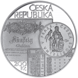 Pamětní stříbrná mince 200 Kč - Založení české spořitelny Böhmische Sparkasse 2025 proof