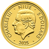 Investiční zlatá mince Český lev 1/25 Oz 2025