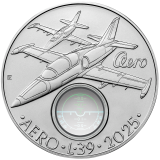 Pamětní stříbrná mince 500 Kč - Cvičný letoun Aero L-39 Albatros 2025 běžná kvalita
