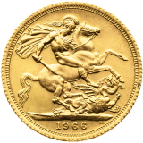 Zlatá mince Gold Sovereign 1966 - Elizabeth II.