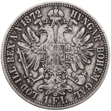 Stříbrná mince 1 Zlatník 1872 – František Josef I.