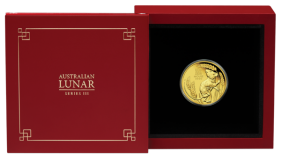 Investiční zlatá mince Austrálie Lunar III – Year of the Mouse (Rok Myši) 1/4 Oz 2020