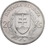Stříbrná mince 20 korun 1939 - Jozef Tiso