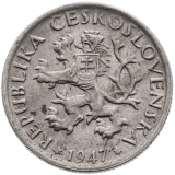 Mince 1 koruna 1947