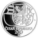 200 Kč - 550. výročí ustanovení Jiřího z Poděbrad zemským správcem 2002