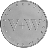 200 Kč - 100. výročí narození Jana Wericha a Jiřího Voskovce 2005