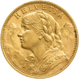 Zlatá mince 20 Frank 1930