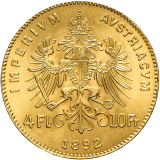 4 Zlatník 1892  F.J.I. - Novoražba