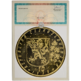10 Dukát 1936 s certifikátem ČNB