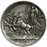2 Liry 1917 - Vittorio Emanuele III.