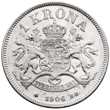 1 Krona - Oscar II. 1906