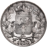 5 francs 1830 Charles X.