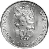 100 Kčs Sedmdesátépáte výročí narození Julia Fučíka 1978