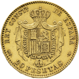 20 Pesetas 1890 - Alfonso XIII.