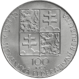 100 Kčs Sté výročí narození Bohuslava Martinů 1990