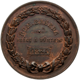 Měděná medaile 1875 - Řemeslnicko průmyslová výstava v Kolíně