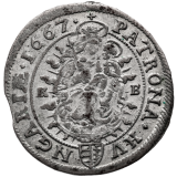 VI. Krejcar 1667 - Kremnica - Leopold I.