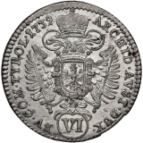 VI Krejcar 1739 Hall - Karel VI.