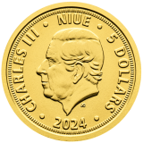 Zlatá investiční mince Český lev 1/25 Oz 2024