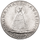 5 Schilling 1935 - Madona z Mariazell