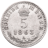 5 krejcar 1863 A