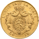 20 Frank 1867 Leopold II.